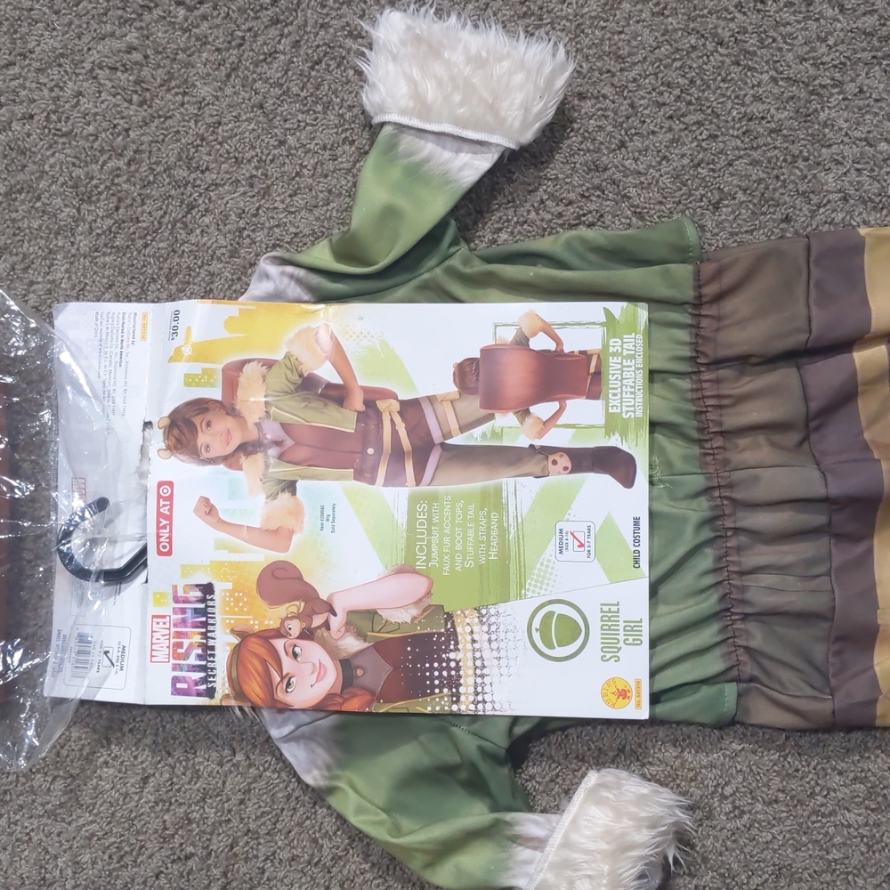 Marvel Squirrel Girl child costume size Medium
